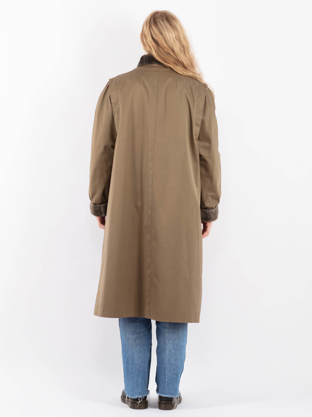 Vintage 70's Women Mac Coat in BrownV9444