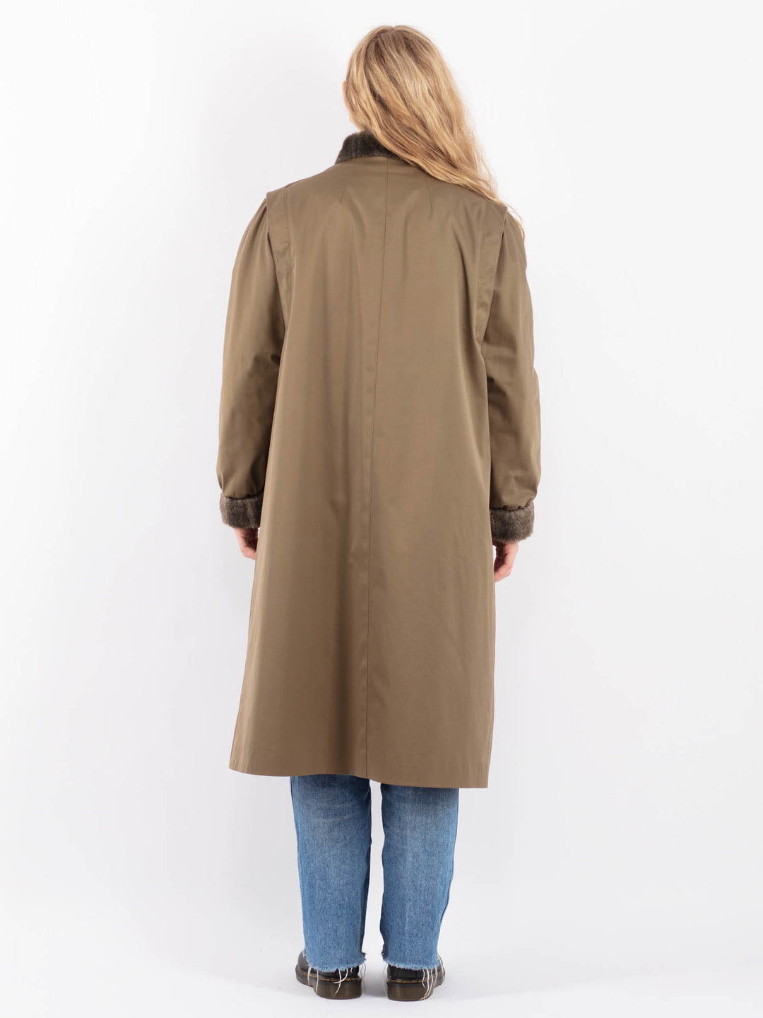 Vintage 70's Women Mac Coat in BrownV9444