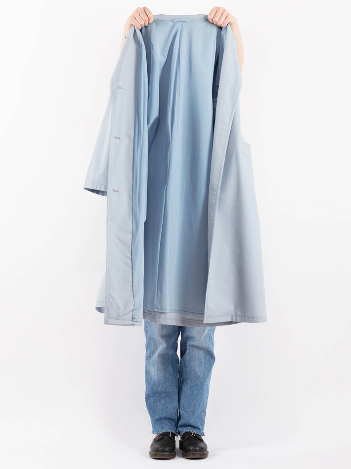 Vintage 70's Women Trench Coat in BlueV9442