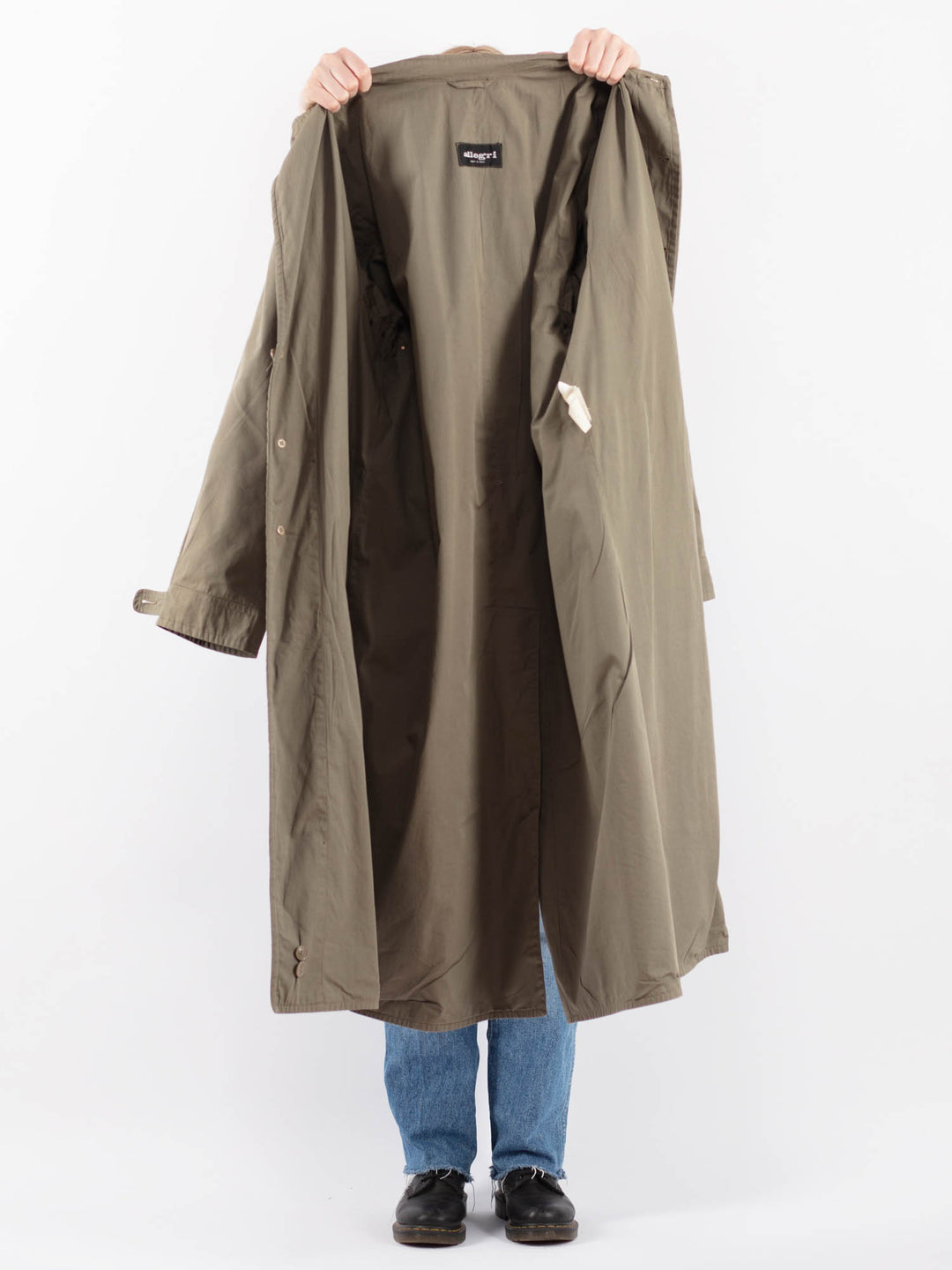 Vintage 70's Women Trench Coat in KhakiV9449