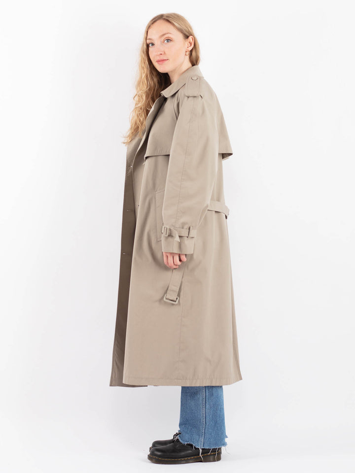 Vintage 70's Women Trench Coat in BeigeV9452