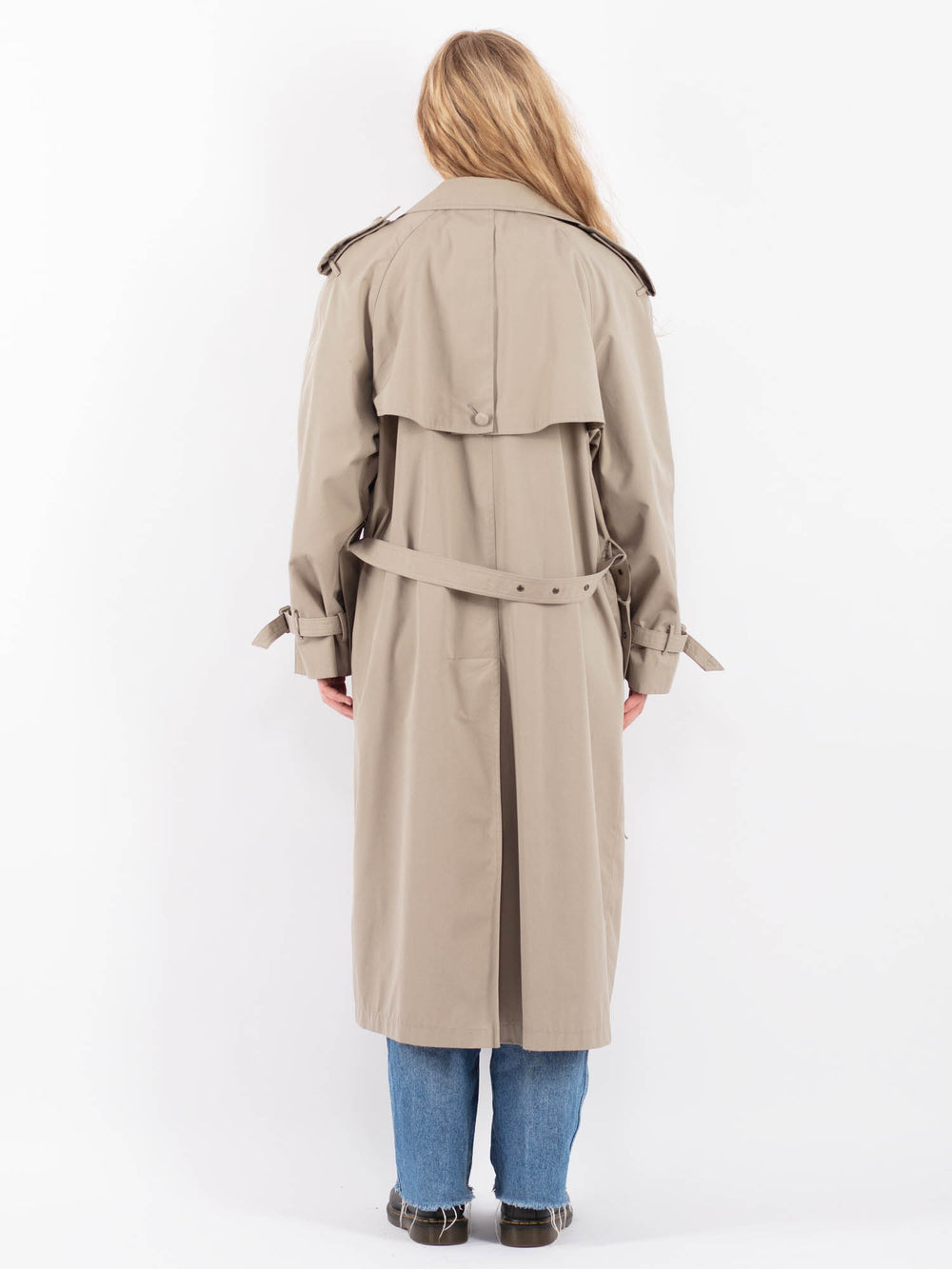 Vintage 70's Women Trench Coat in BeigeV9452