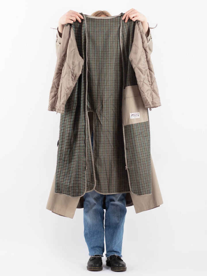 Vintage 70's Women Trench Coat in BeigeV9452