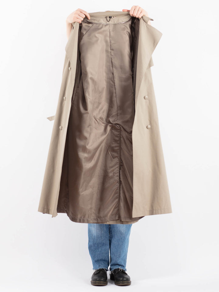 Vintage 70's Women Trench Coat in BeigeV9452