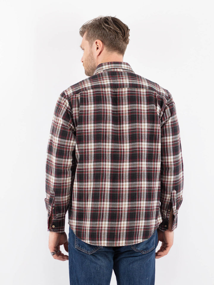 Vintage 90's Men Plaid Flannel Shirt in MultiZ1478