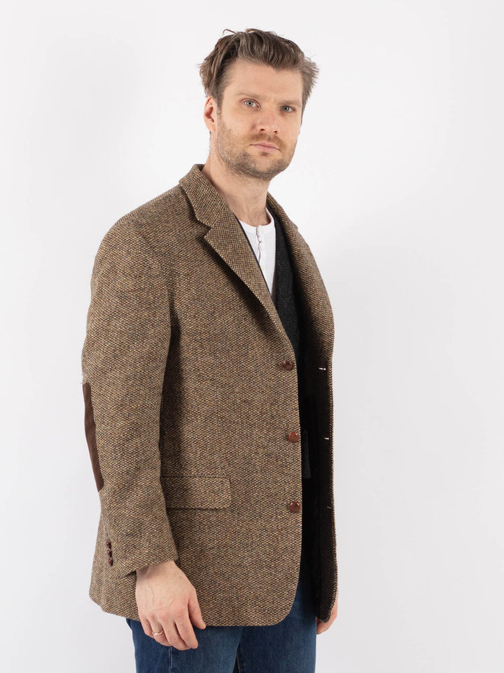 Vintage 90's Men Harris Tweed Jacket in BeigeZ1205