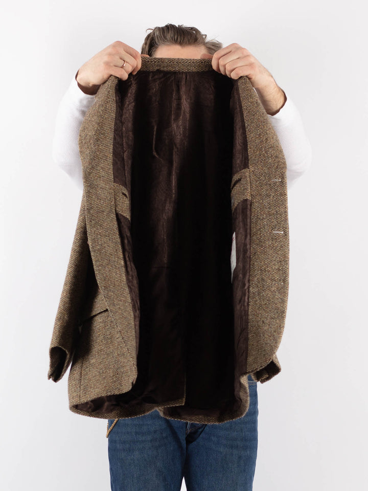 Vintage 90's Men Harris Tweed Jacket in BeigeZ1205