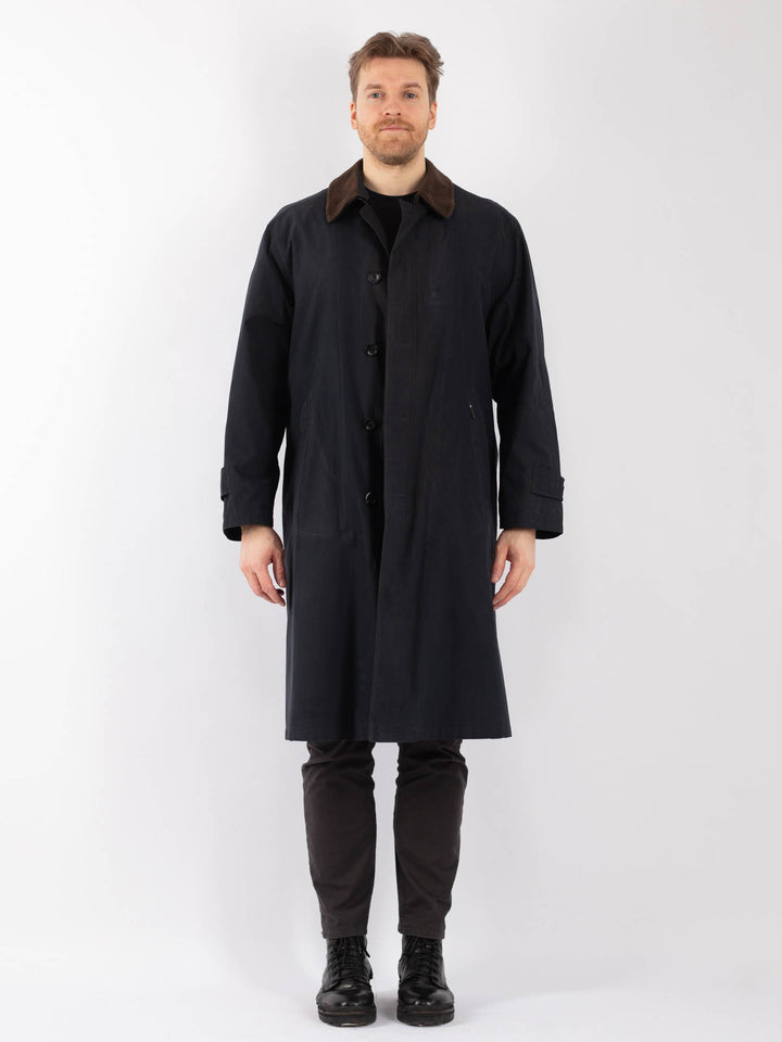 Vintage 90's Men Mac Coat in BlueZ1253