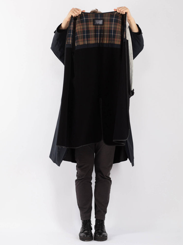 Vintage 90's Men Mac Coat in BlueZ1253