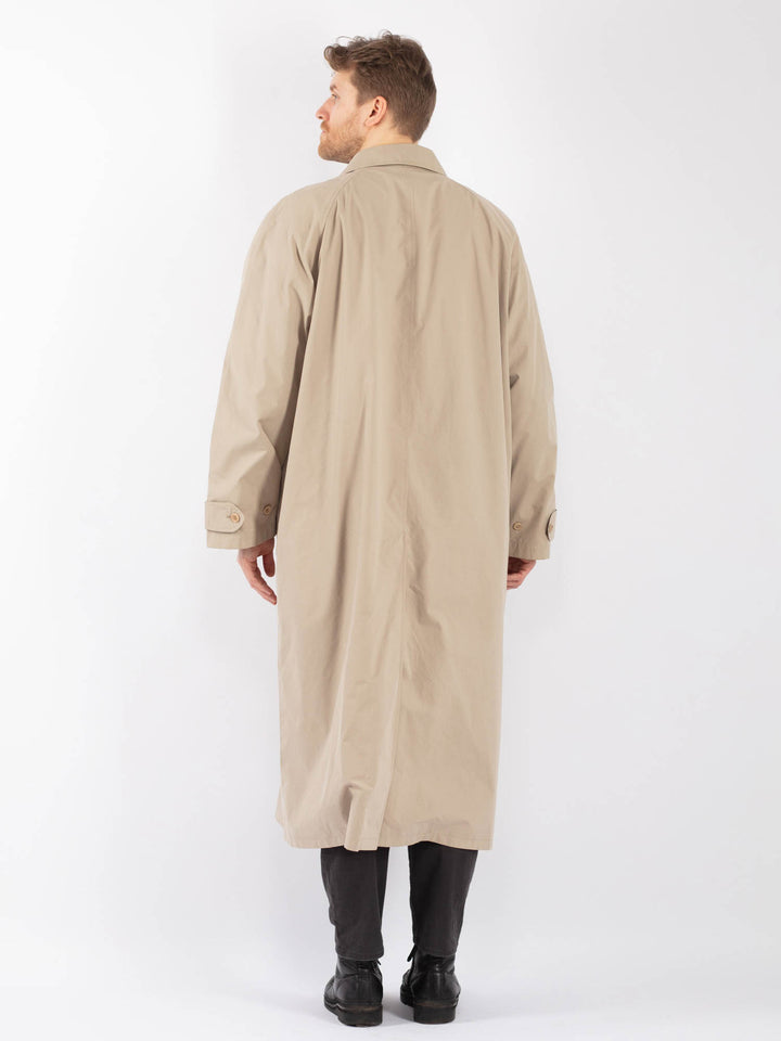 Vintage 90's Men Mac Coat in BeigeZ1254