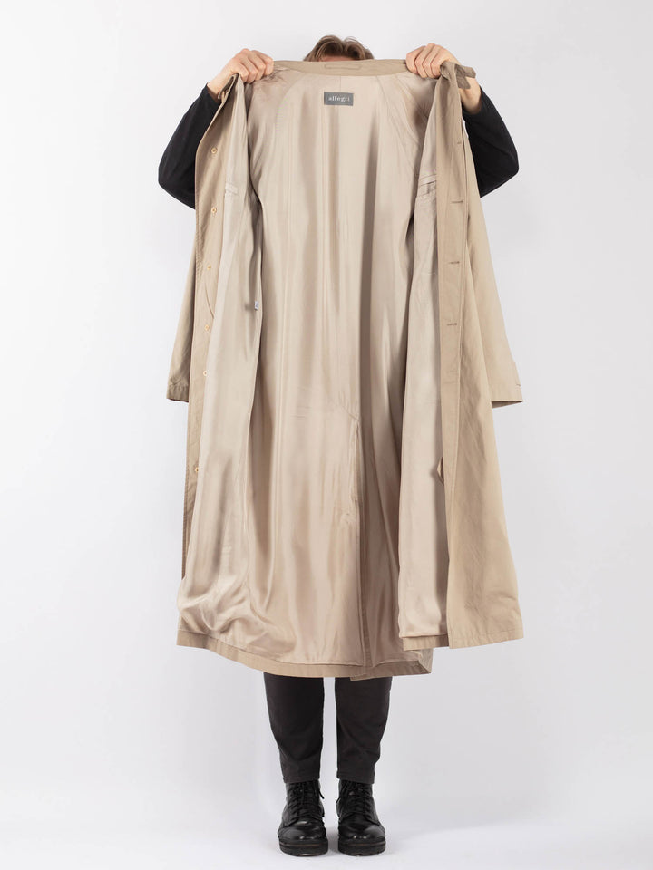 Vintage 90's Men Mac Coat in BeigeZ1254