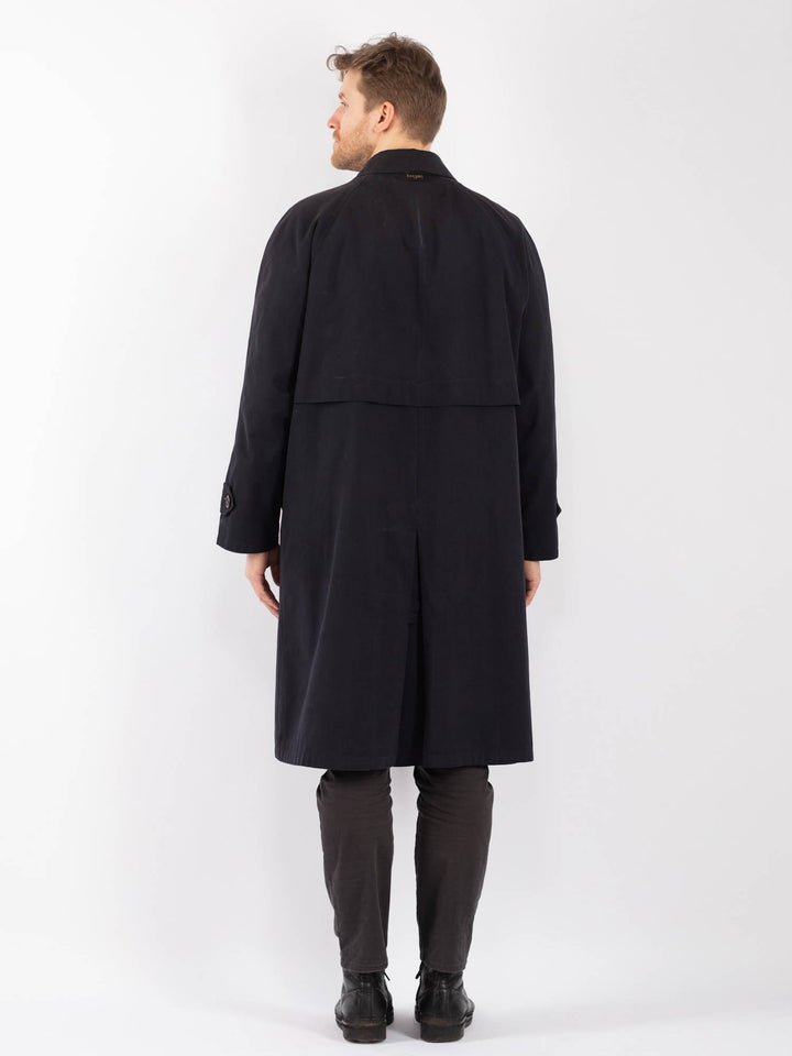 Vintage 90's Men Mac Coat in BlueZ1255