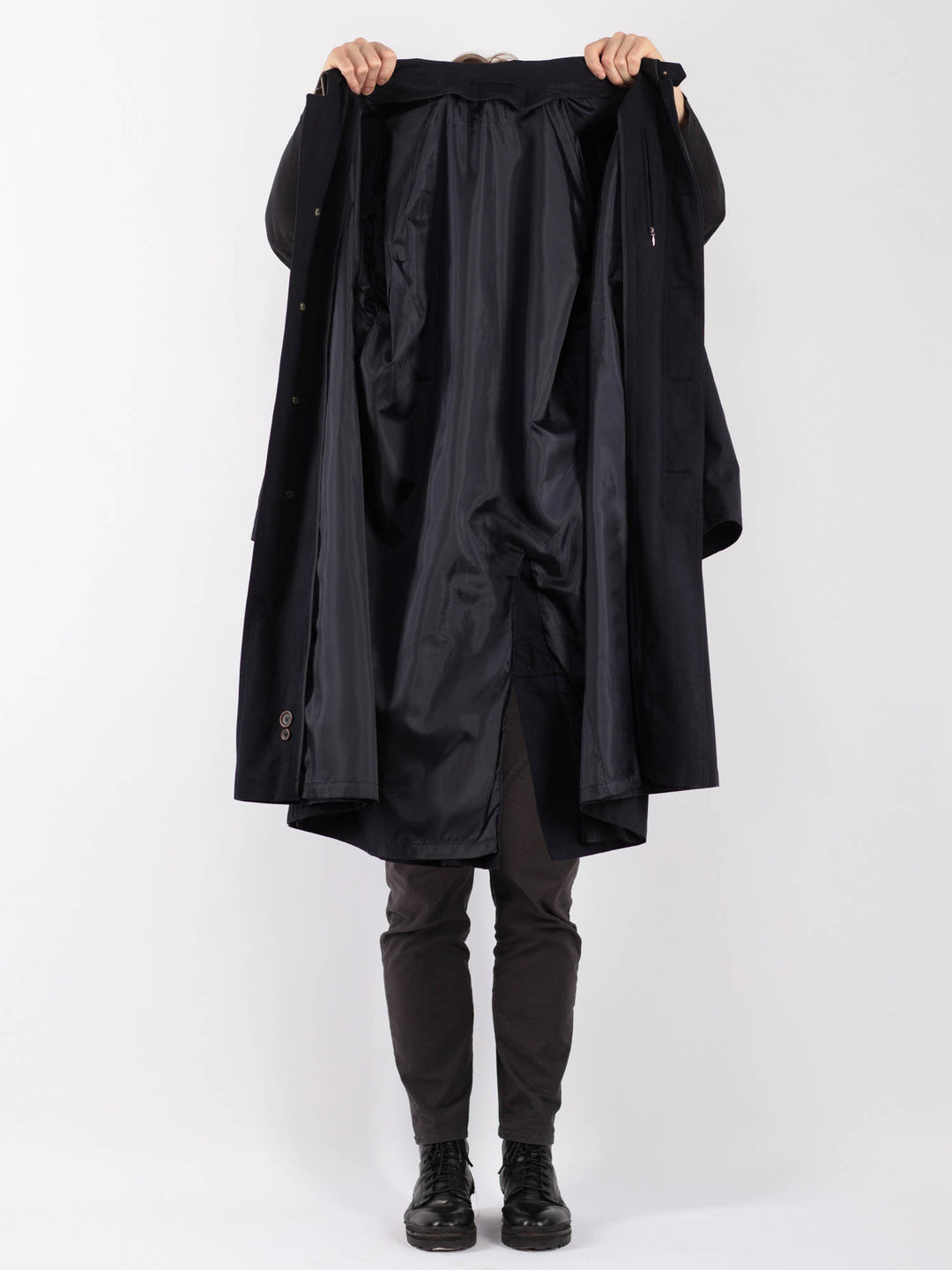 Vintage 90's Men Mac Coat in BlueZ1255