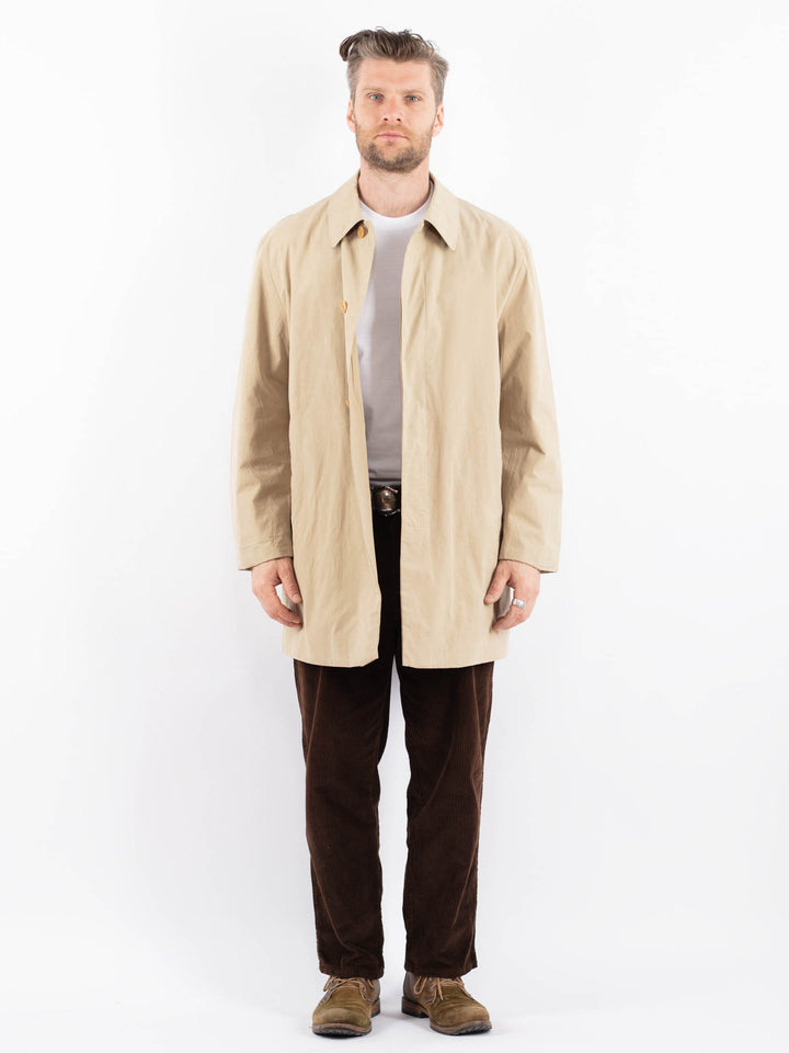 Vintage 90's Men Trench Coat in BeigeZ1654