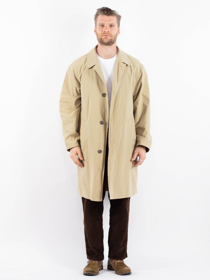 Vintage 90's Men Mac Coat in BeigeZ1656