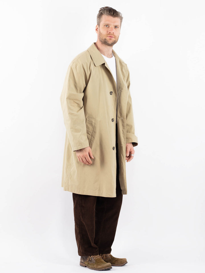 Vintage 90's Men Mac Coat in BeigeZ1656