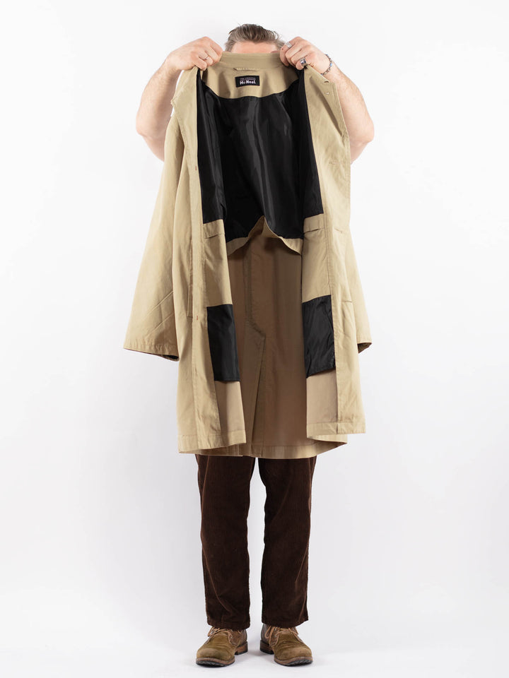 Vintage 90's Men Mac Coat in BeigeZ1656