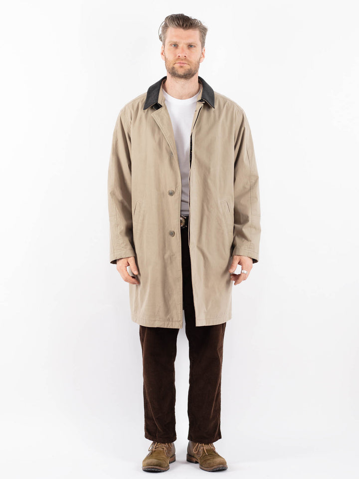 Vintage 90's Men Mac Coat in BeigeZ1668