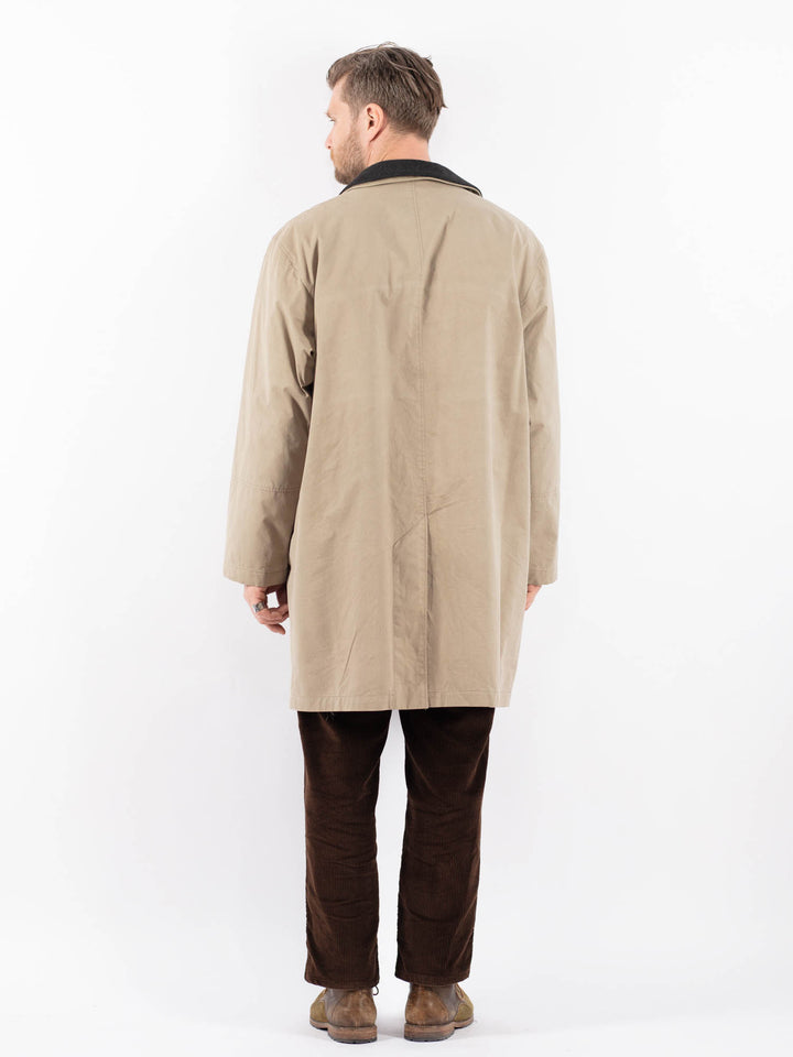 Vintage 90's Men Mac Coat in BeigeZ1668