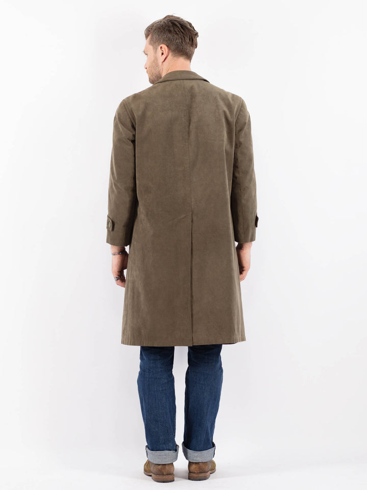 Vintage 90's Men Mac Coat in GreenZ1492