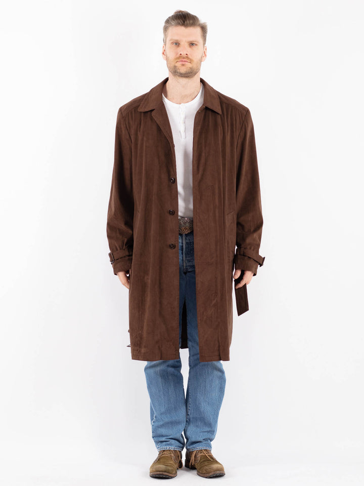 Vintage 90's Men Trench Coat in BrownZ1467