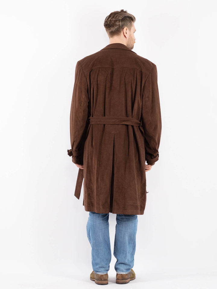 Vintage 90's Men Trench Coat in BrownZ1467
