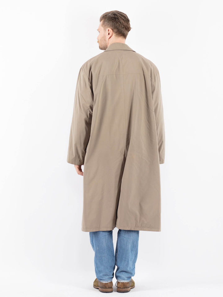 Vintage 90's Men Mac Coat in Beigev