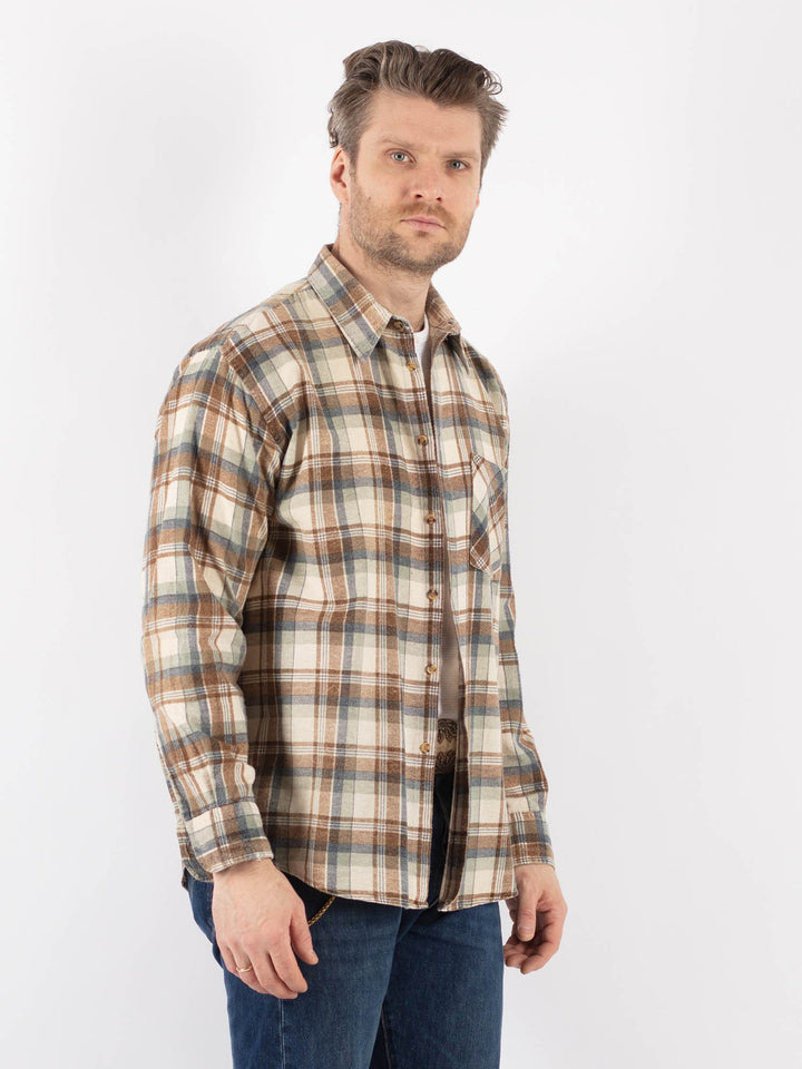 Vintage 90's Men Plaid Flannel Shirt in MultiZ1169