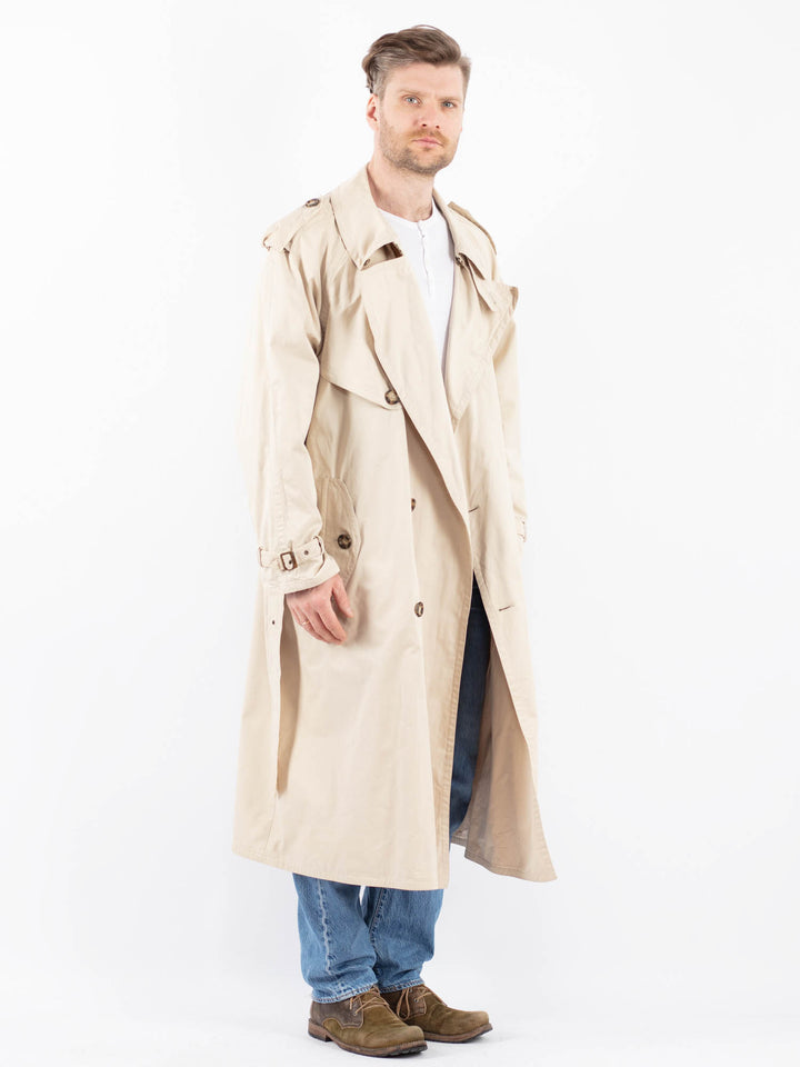 Vintage 90's Men Trench Coat in BeigeZ1459