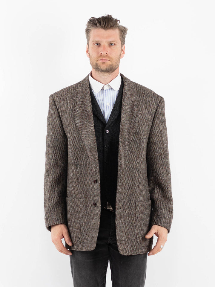 Vintage 90's Men Harris Tweed Jacket in BeigeZ1718