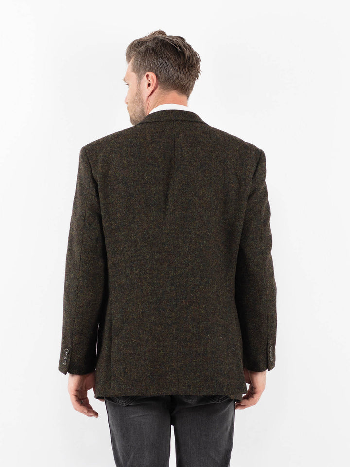 Vintage 90's Men Harris Tweed Jacket in GreenZ1720