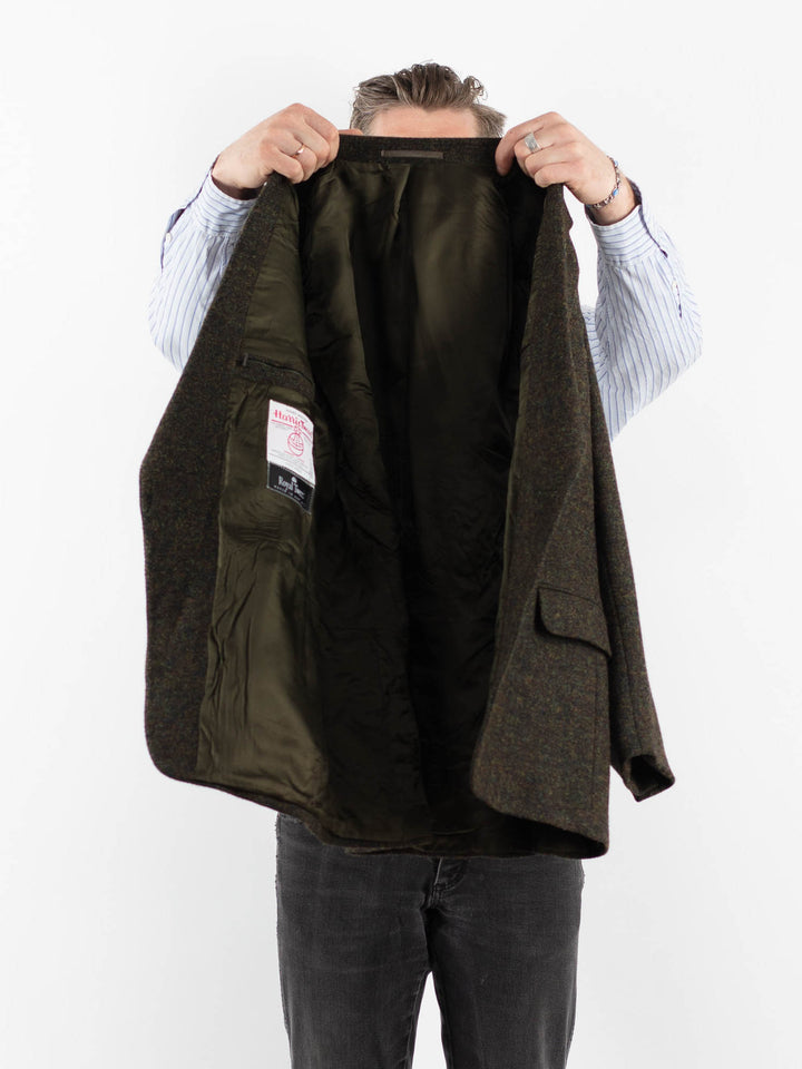 Vintage 90's Men Harris Tweed Jacket in GreenZ1720