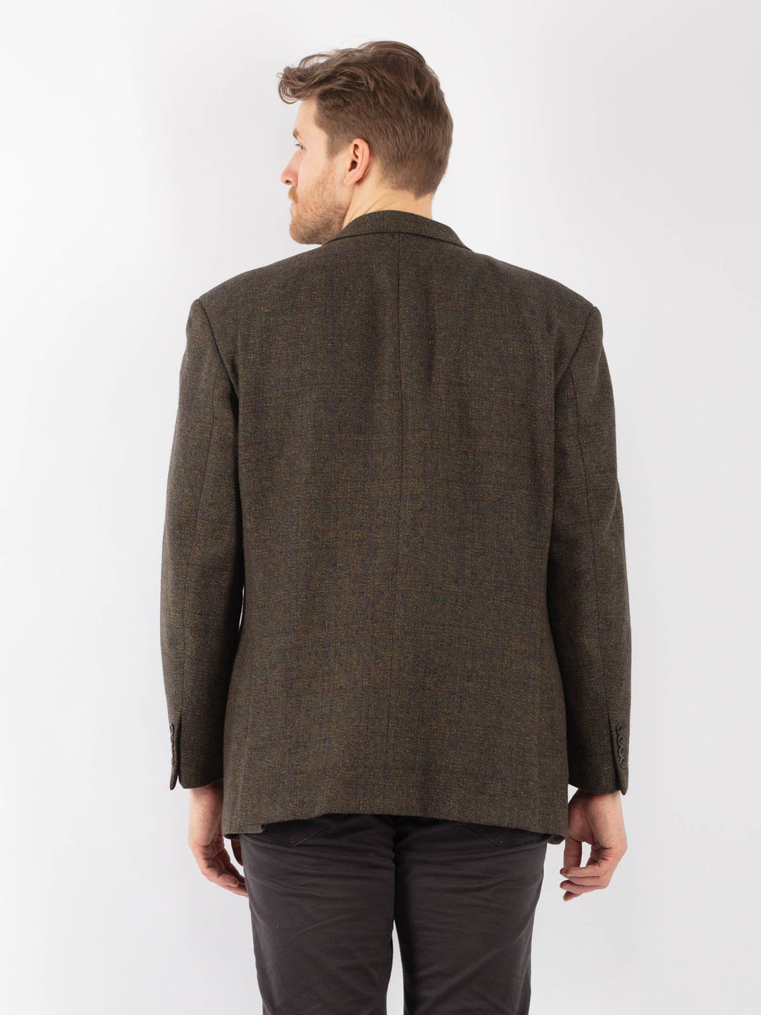 Vintage 90's Men Wool Blazer Jacket in GreenZ1266