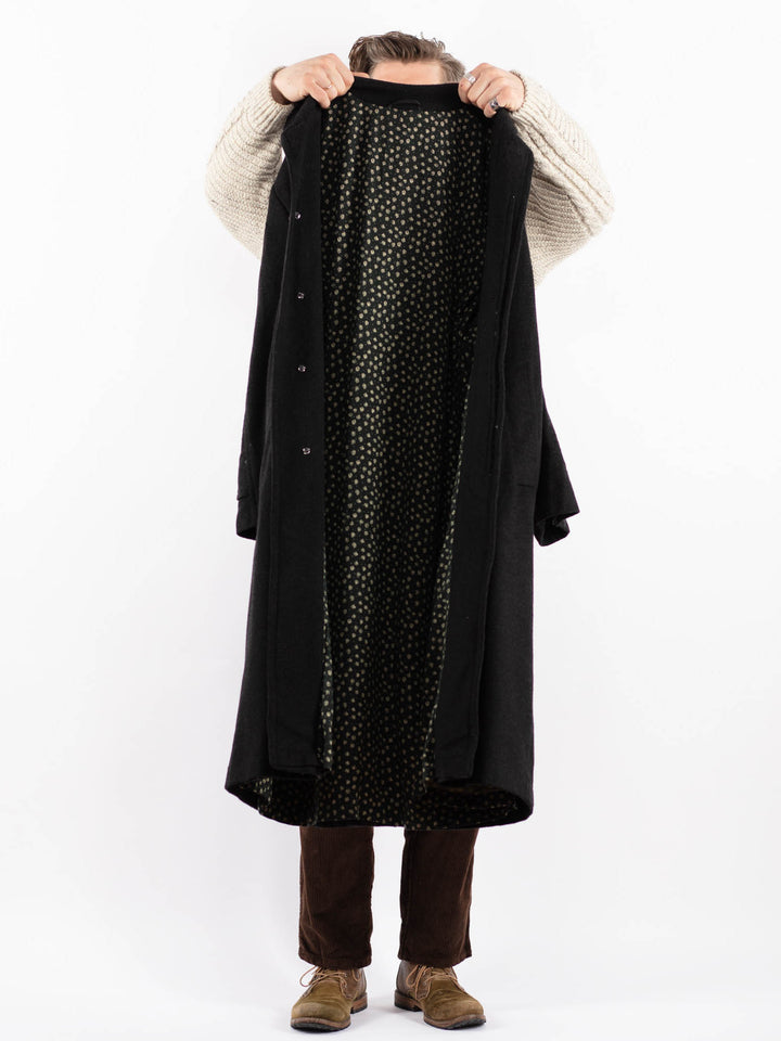 Vintage 90's Men Wool Coat in GrayZ1585