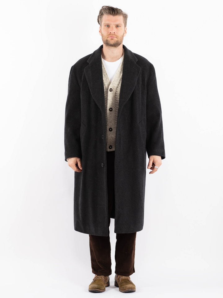 Vintage 90's Men Wool Coat in GrayZ1603