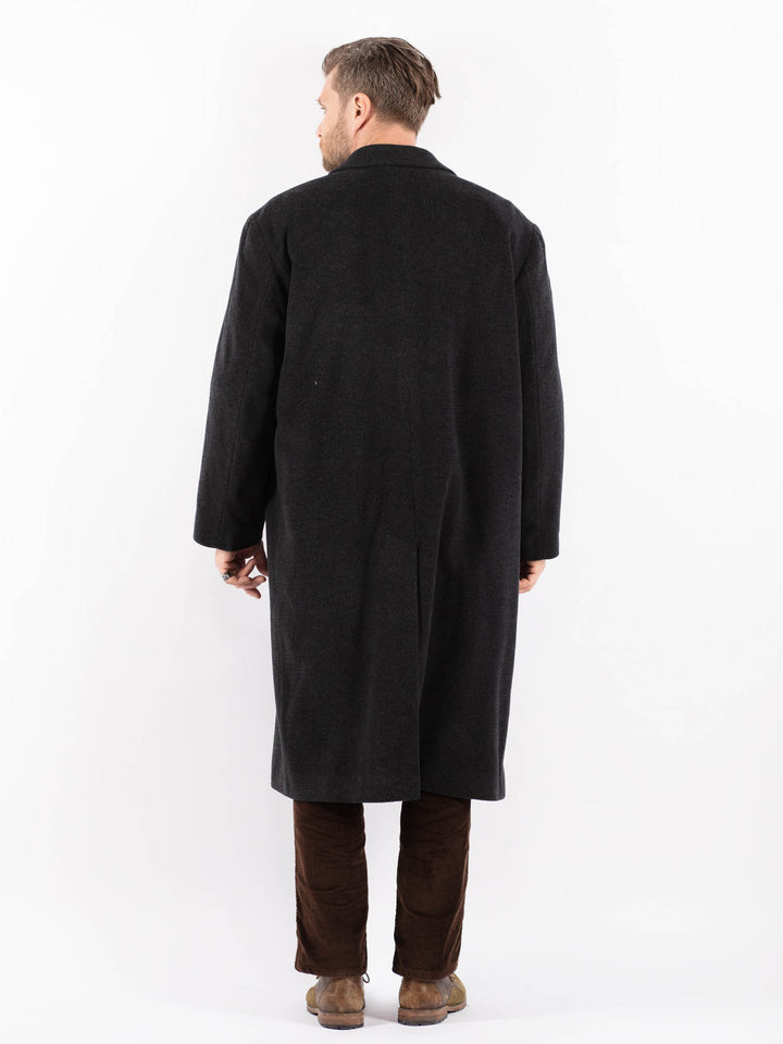 Vintage 90's Men Wool Coat in GrayZ1603
