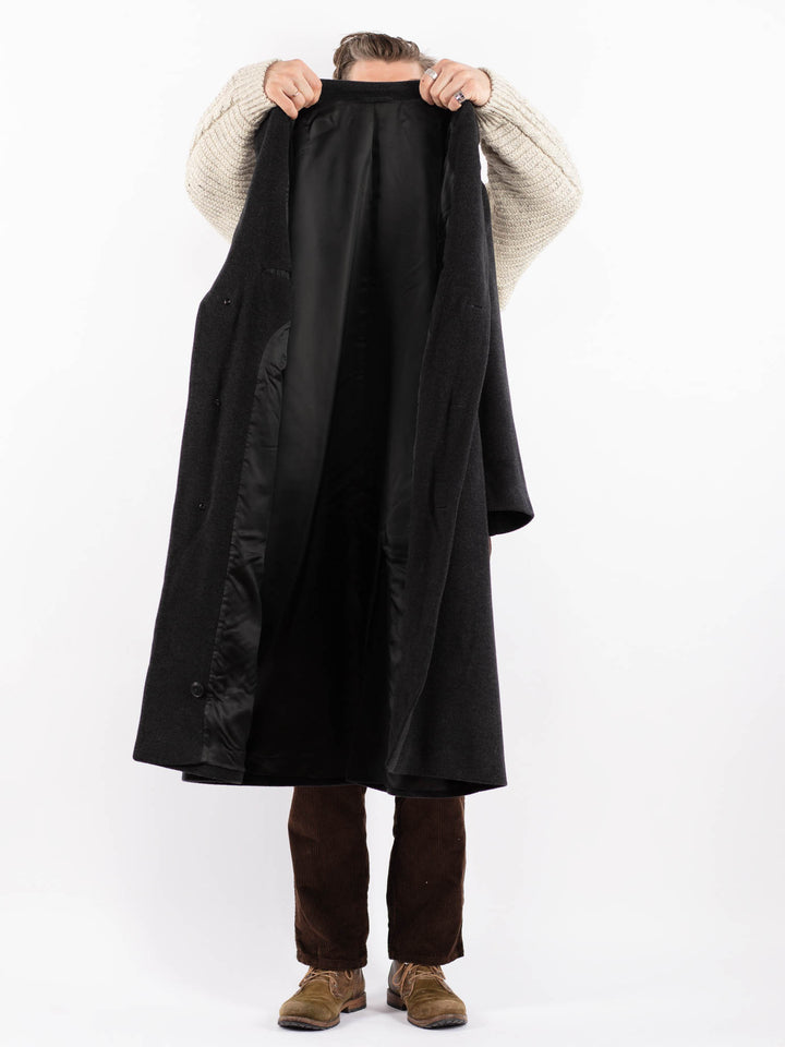 Vintage 90's Men Wool Coat in GrayZ1603