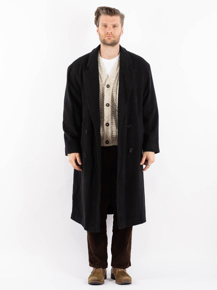 Vintage 90's Men Wool Blend Coat in GrayZ1604