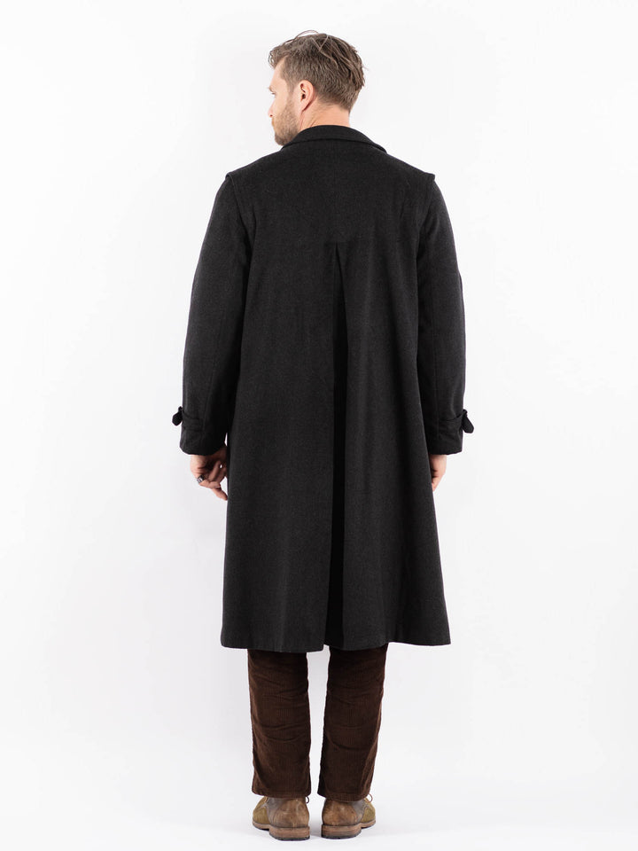 Vintage 90's Men Wool Blend Coat in GrayZ1591