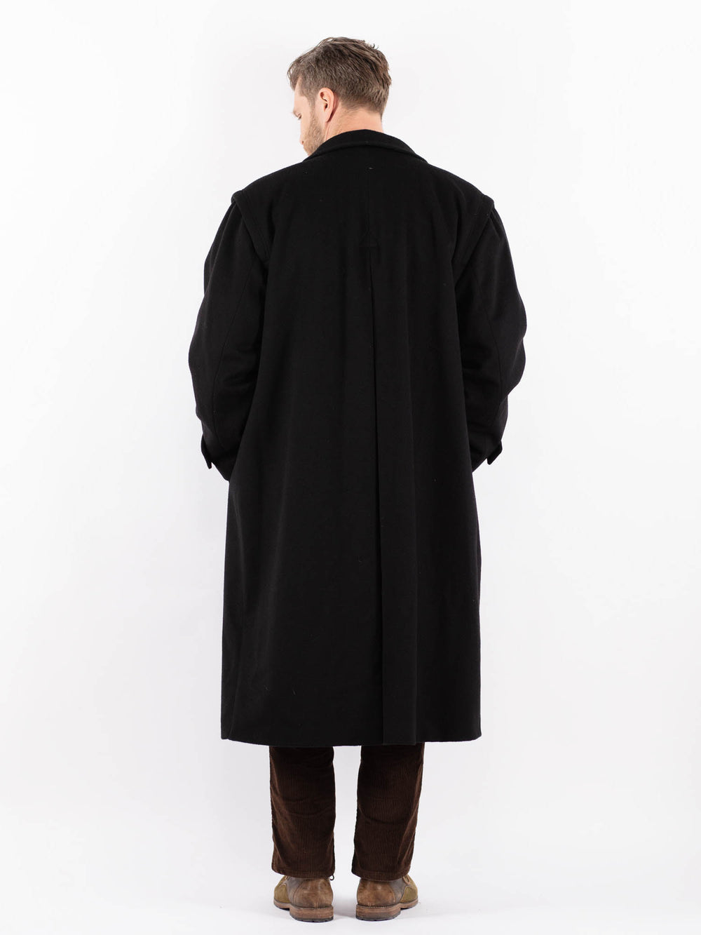 Vintage 90's Men Wool Coat in GrayZ1613