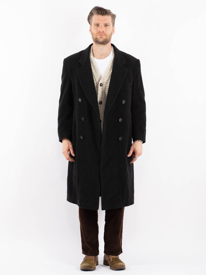 Vintage 90's Men Wool Blend Coat in GrayZ1599