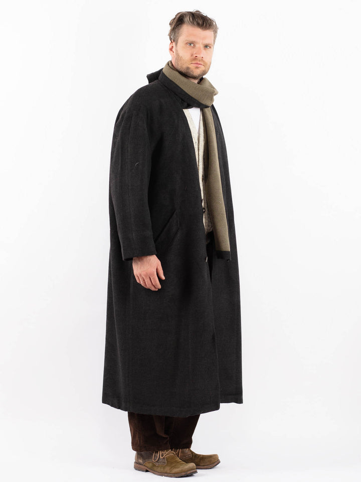 Vintage 90's Men Wool Blend Coat in GrayZ1618