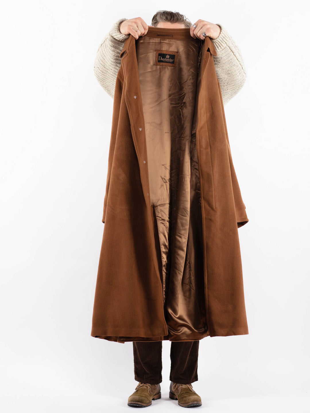 Vintage 90's Men Wool Blend in BrownZ1620