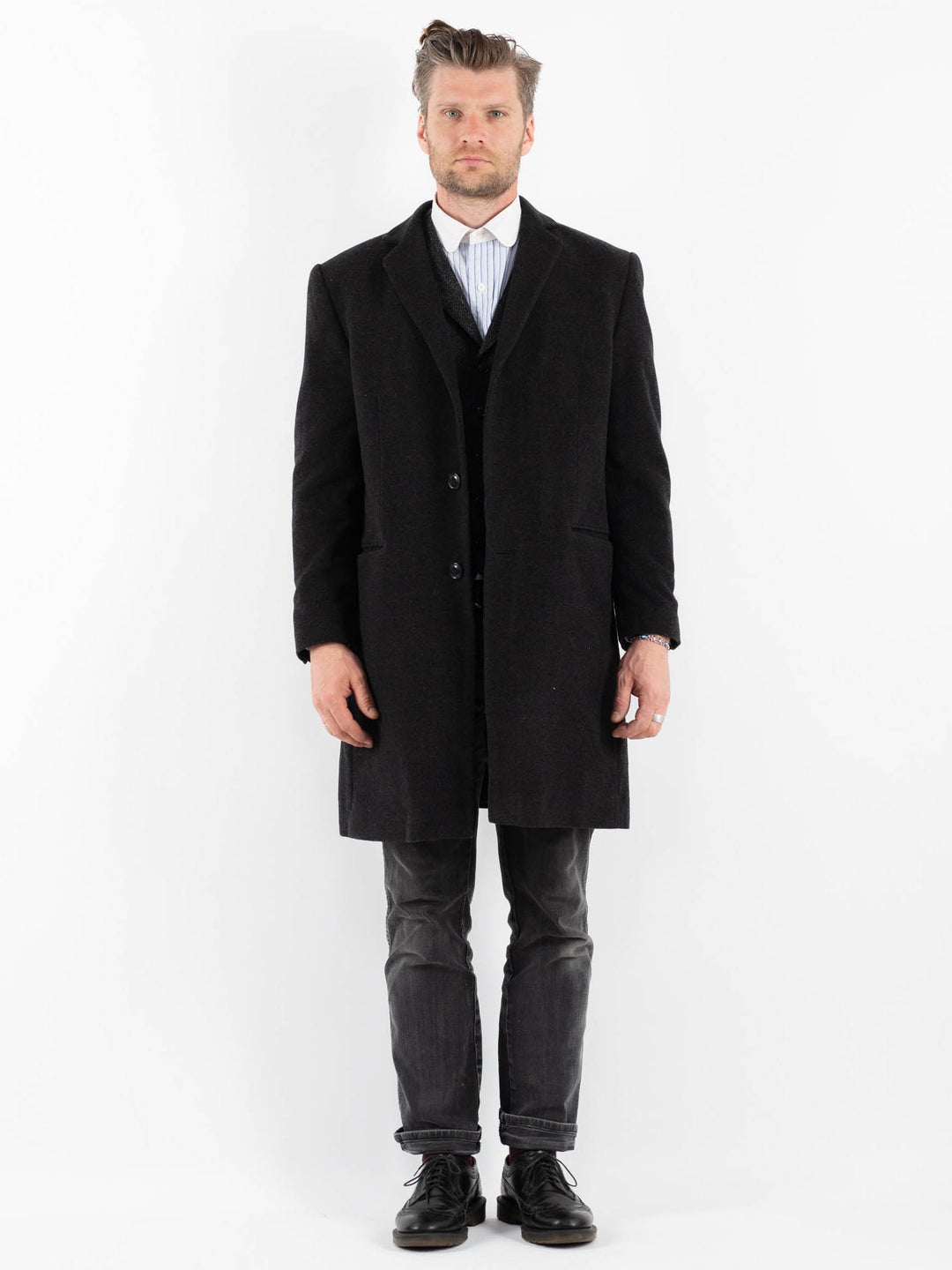 Vintage 90's Men Wool Blend in GrayZ1748