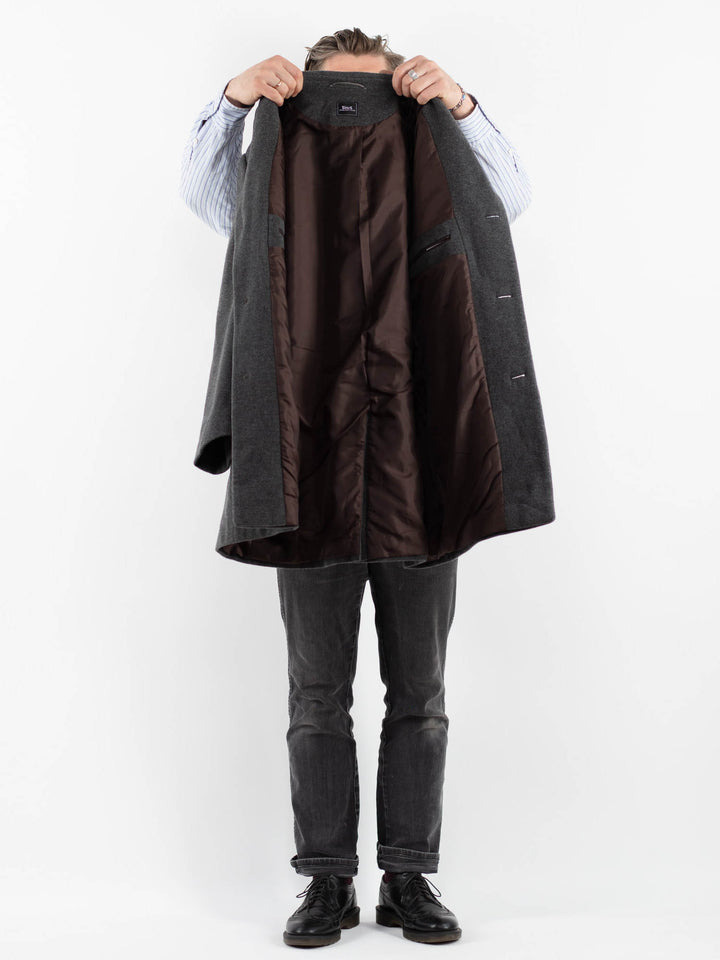 Vintage 90's Men Wool Blend Coat in GrayZ1756