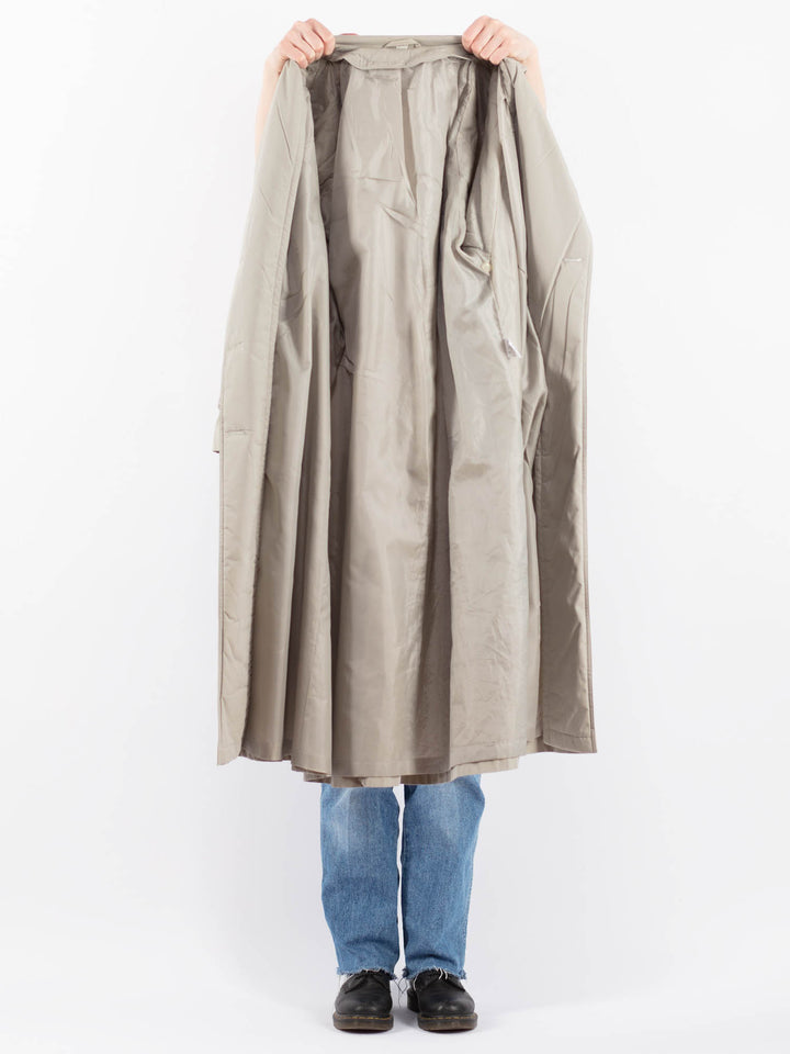 Vintage 90's Women Trench Coat in GrayV9441