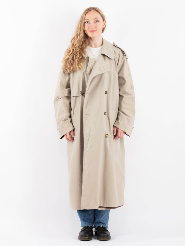 Vintage 90's Women Trench Coat in BeigeV9448