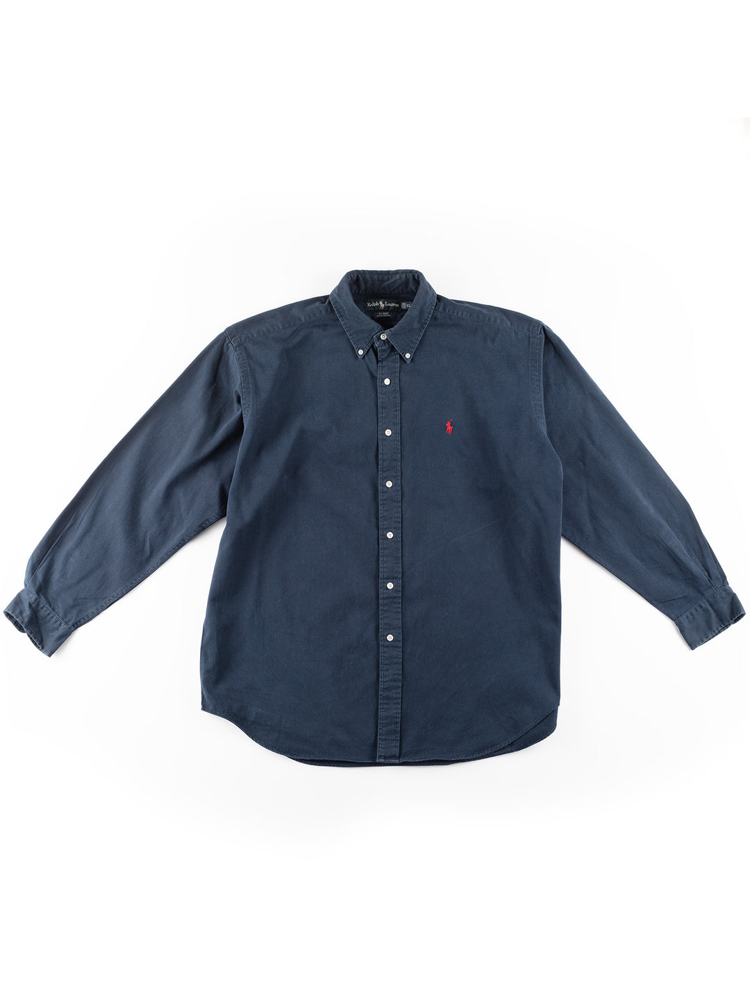 Vintage 2000. gadu vīriešu Ralph Lauren Blaire fit krekls zilā krāsā