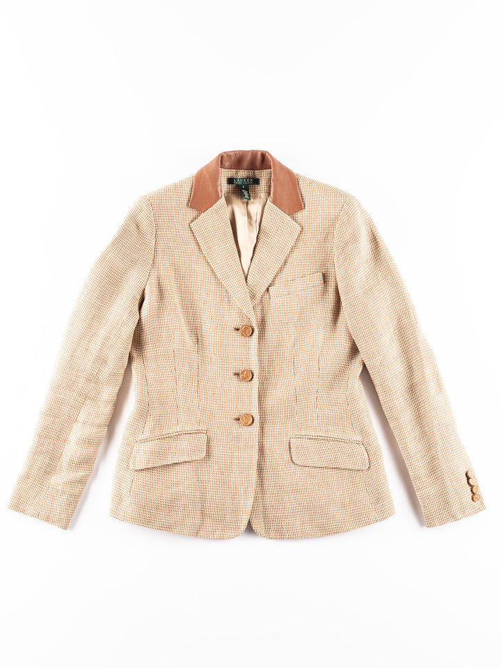 Vintage 00. gadu sieviešu Ralph Lauren jaka brūnā krāsā