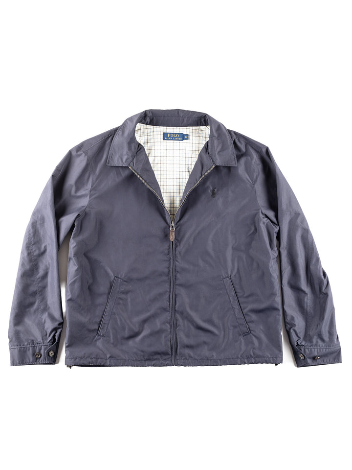 Vintage 00. gadu vīriešu Ralph Lauren neilona jaka zilā krāsā